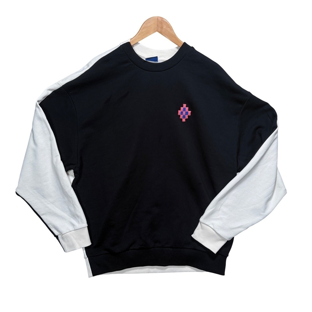 Marcelo Burlon County Of‎ Milan Colorblock Cross Logo Sweatshirt Size M NWOT